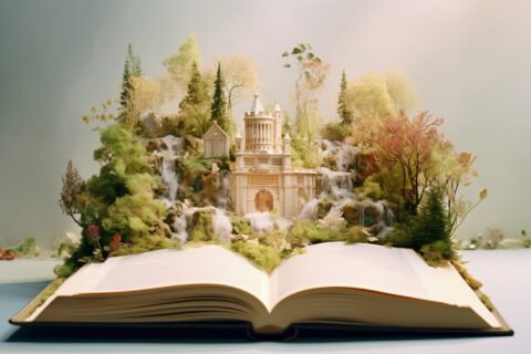 Opened book